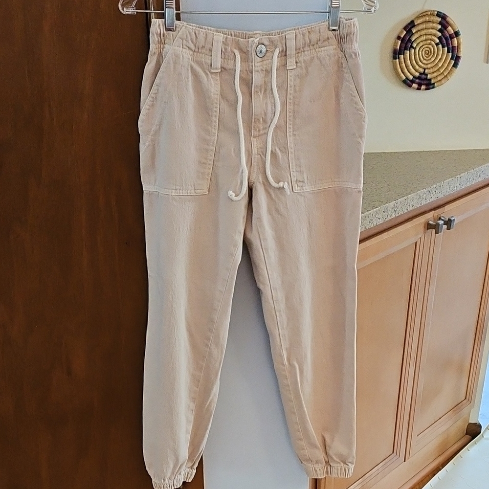 American Eagle Cotton Denim Jogger-style Pants
